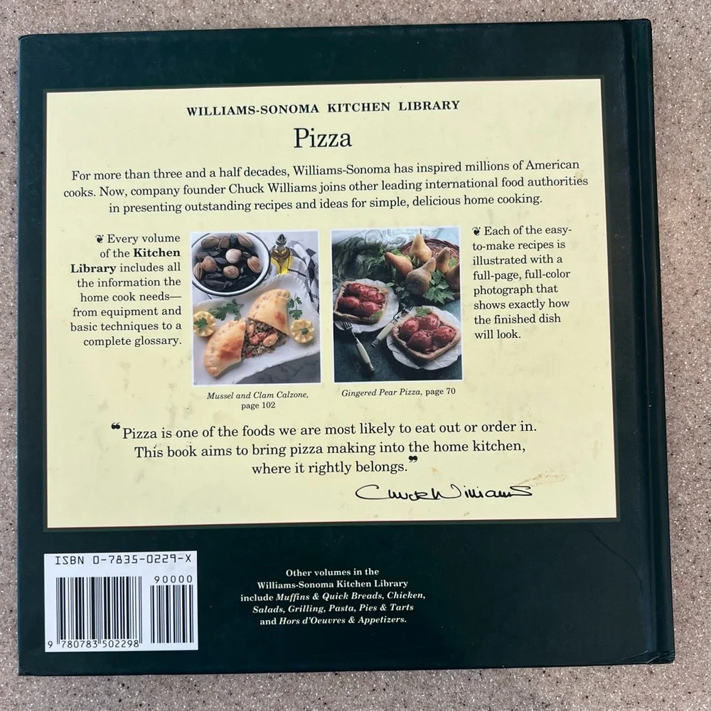 Williams-Sonoma Kitchen Library Hardcover Book-PIZZA